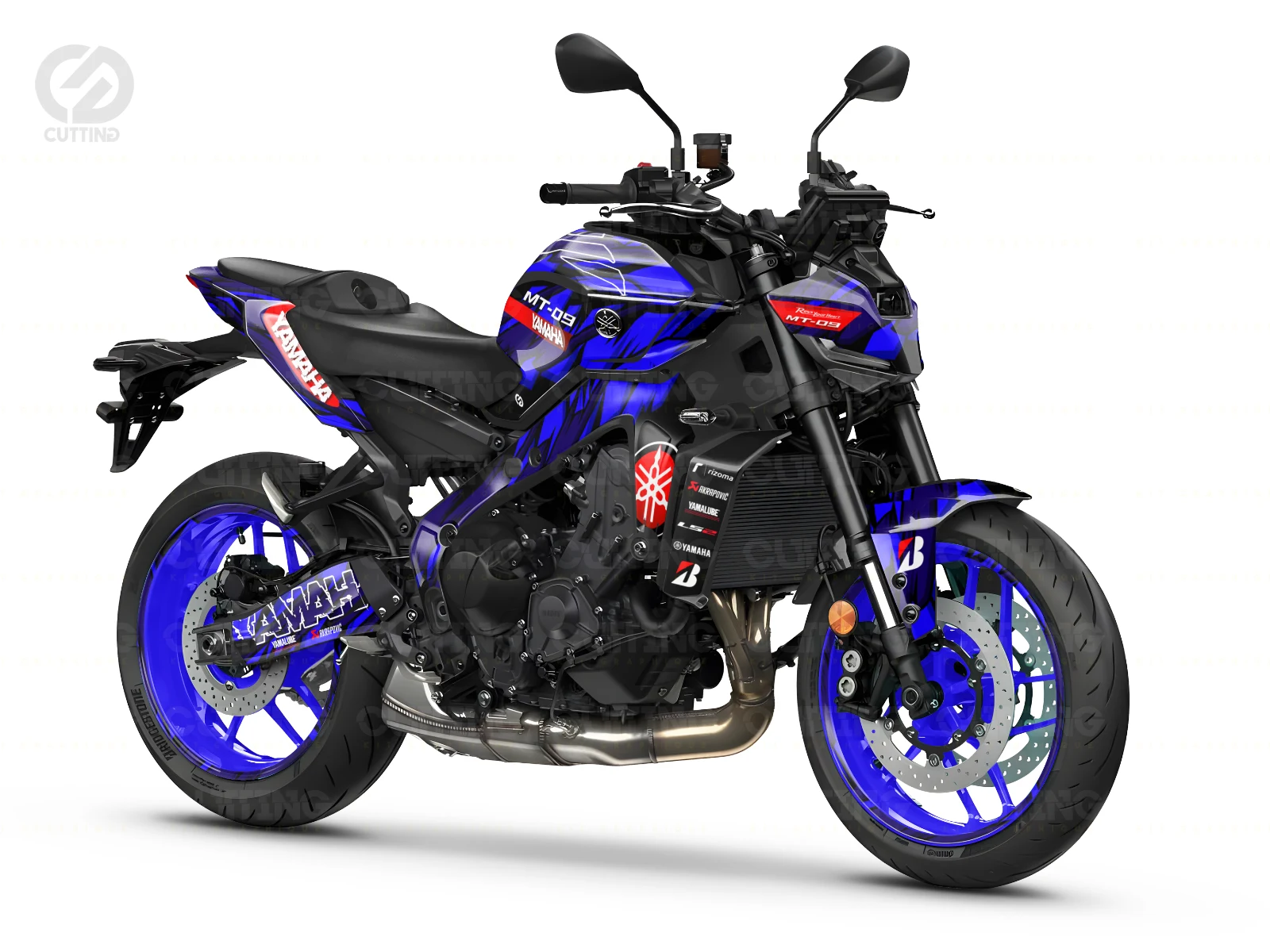 KIT DÉCO YAMAHA MT09 CAMO BLUE