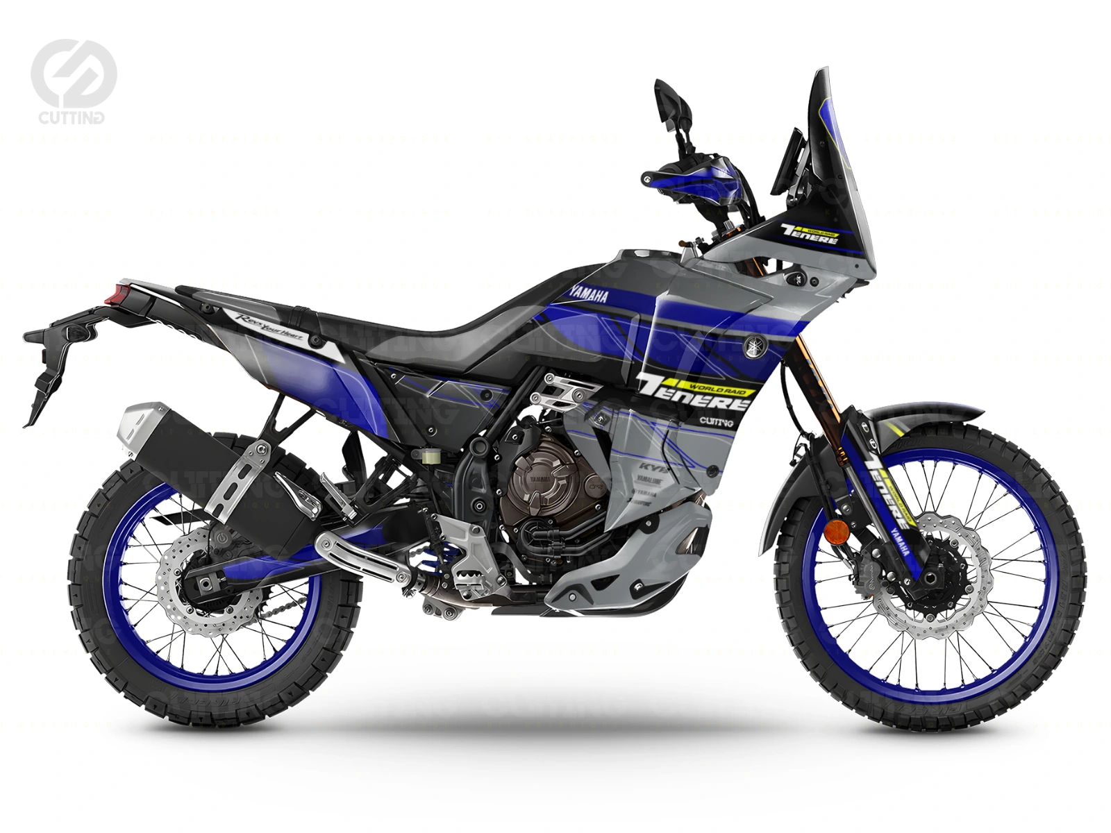 KIT DÉCO YAMAHA TENERE 700 WR 70th BLUE