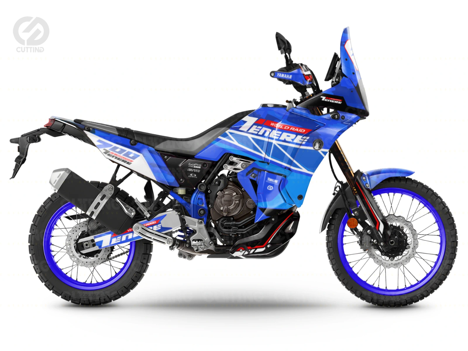 KIT DÉCO YAMAHA TENERE 700 WR CAMO BLUE