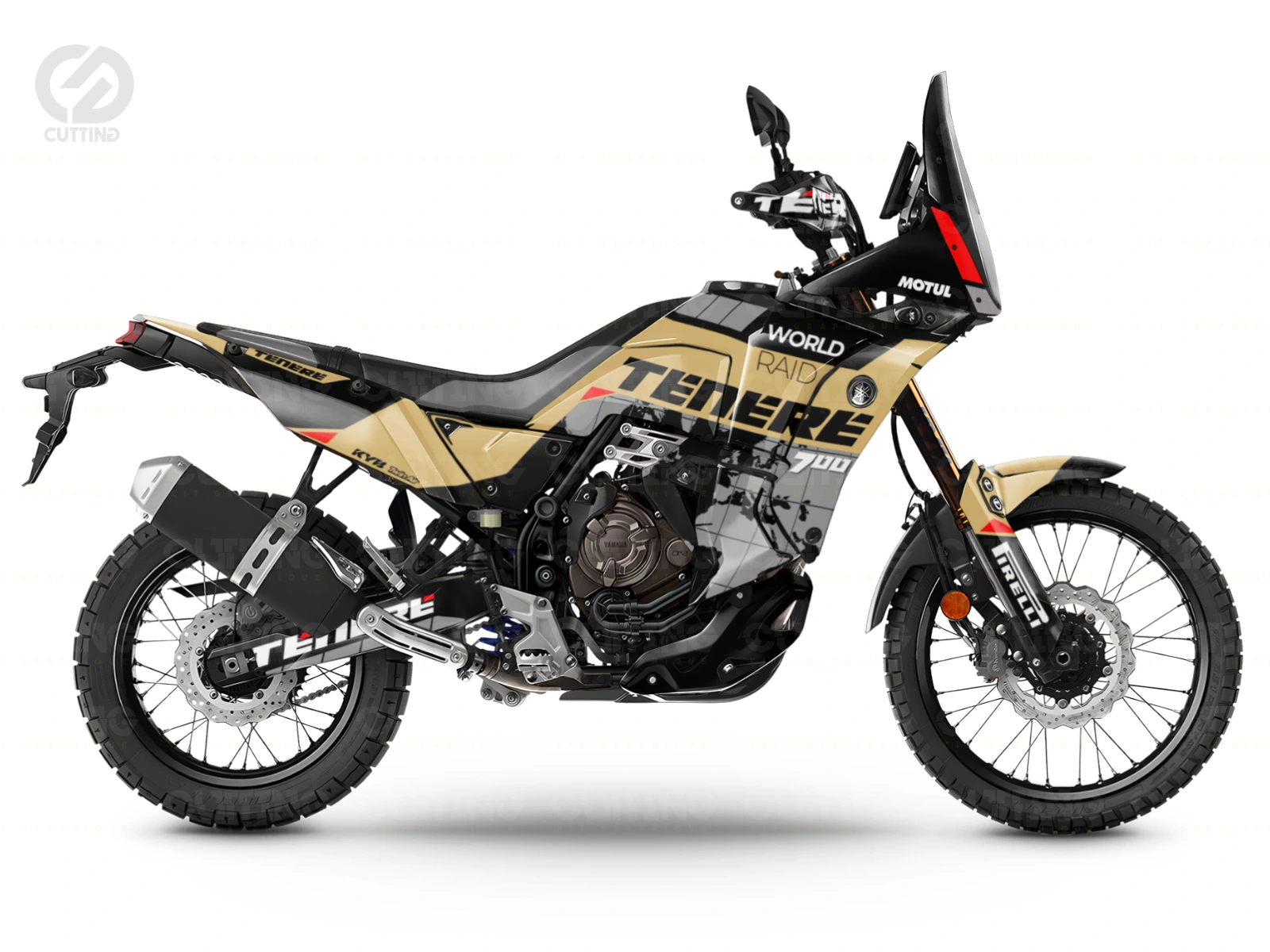 KIT DÉCO YAMAHA TENERE 700 WR DESERT MAP