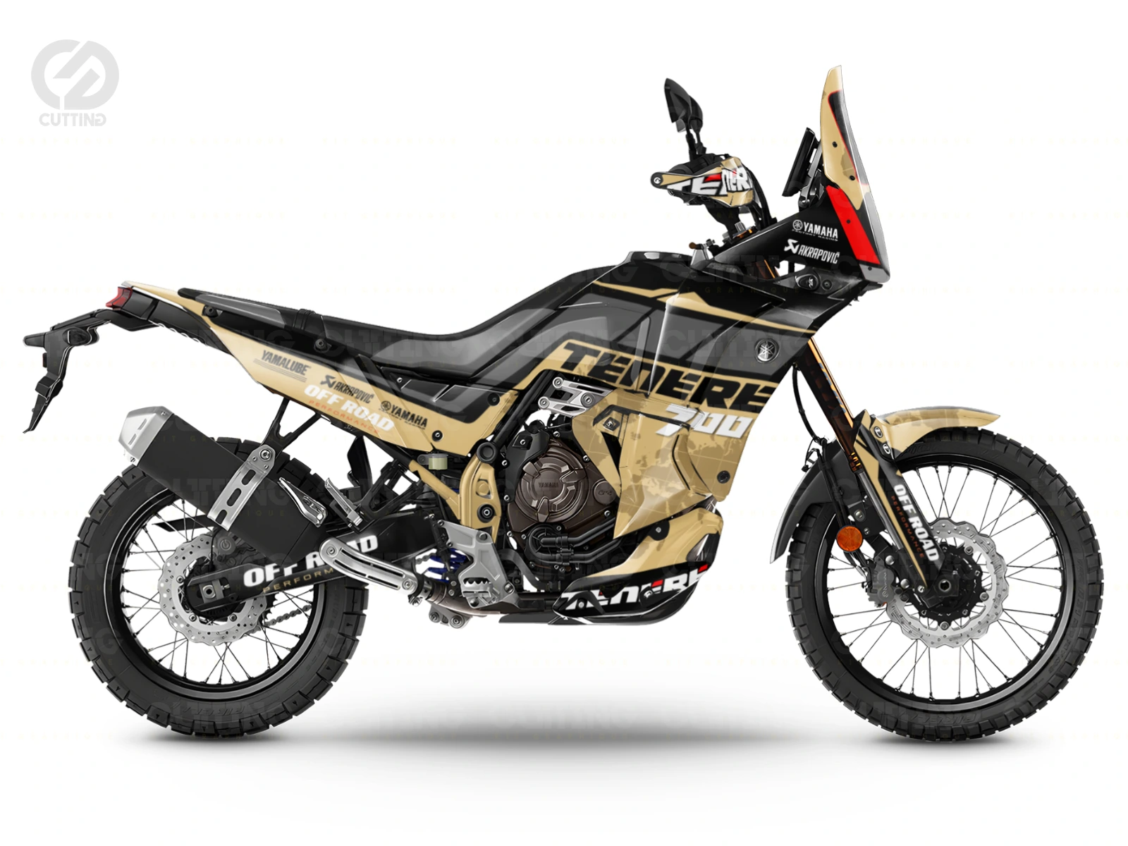 KIT DÉCO YAMAHA TENERE 700 WR DESERT WARRIOR